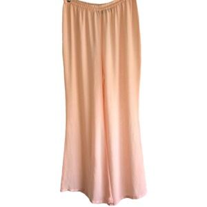 Victoria's Secret Vintage Gold Label Mesh Wide Leg Sleep Pants Size S Peach Pink